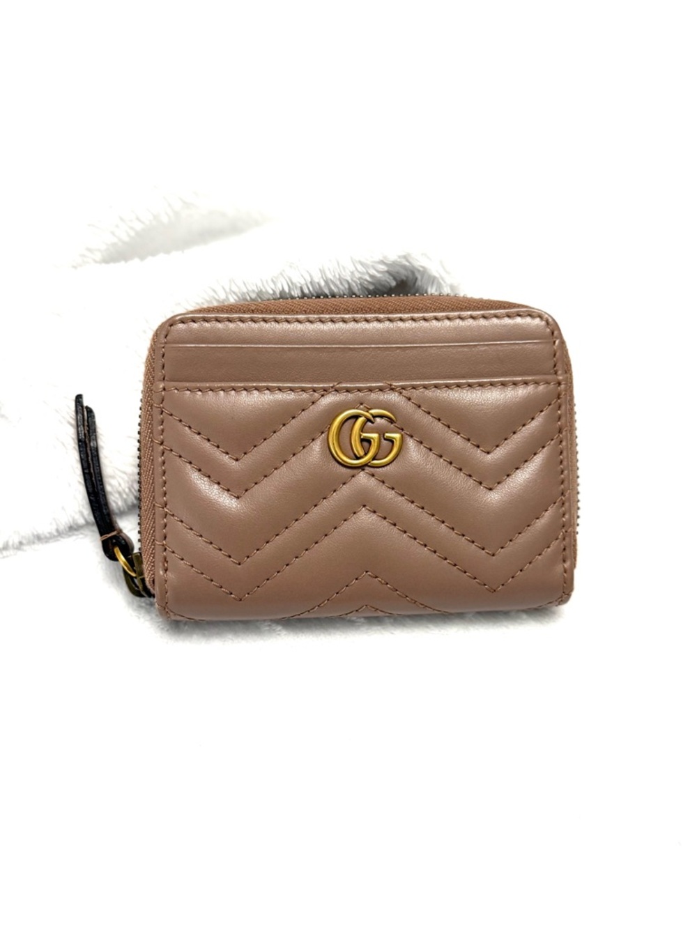 ⭐️ GUCCI GG MARMONT ZIP CARD CASE AUTHENTIC